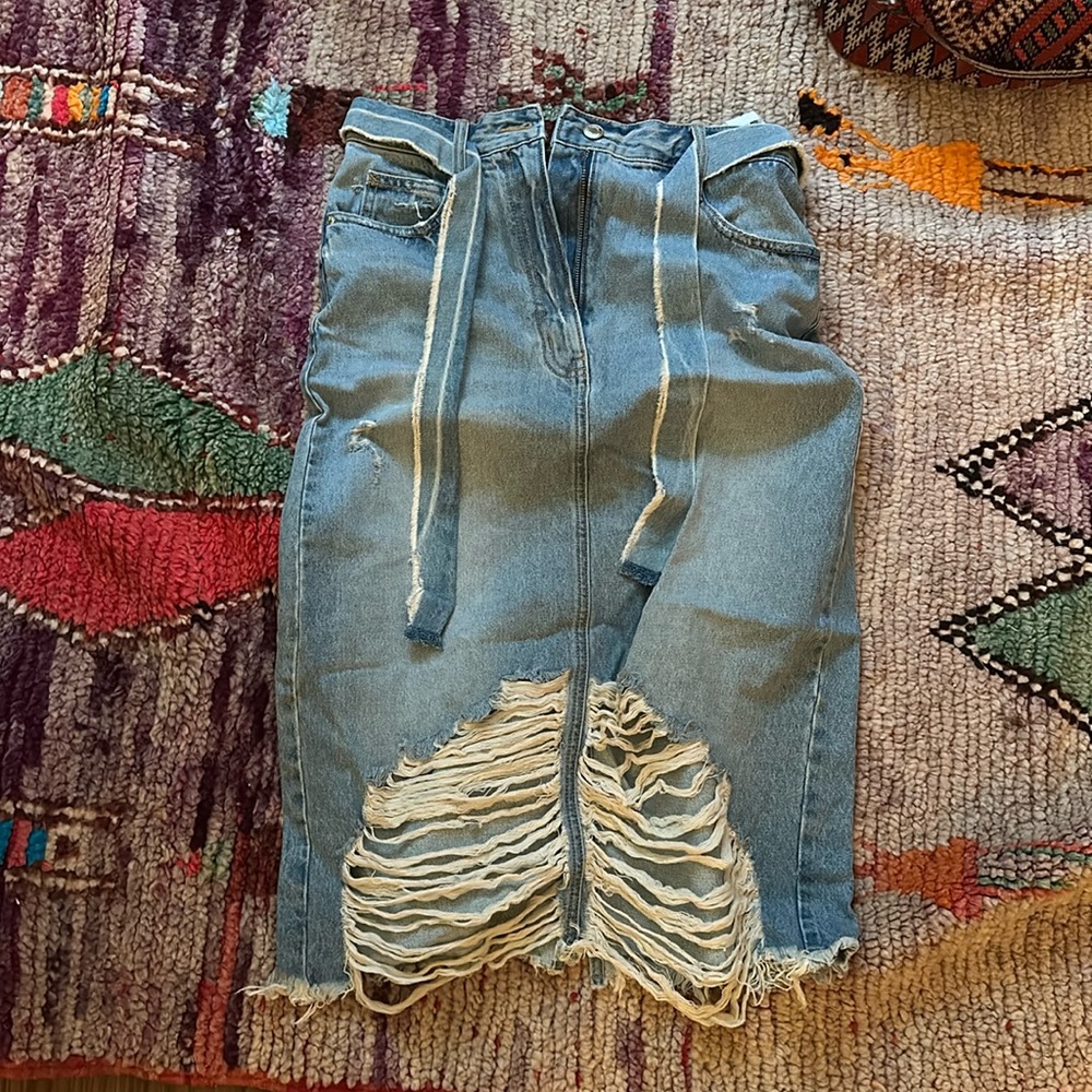 Denim skirt